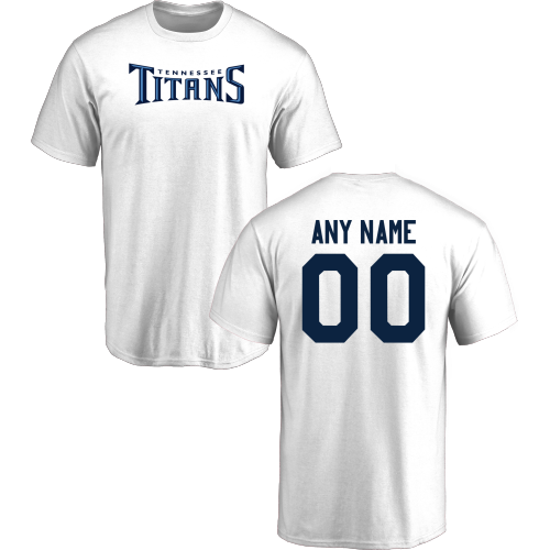 Men Tennessee Titans Design-Your-Own Short Sleeve Custom NFL T-Shirt